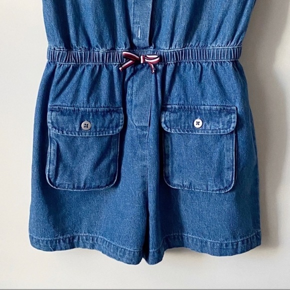 Tommy Hilfiger Romper Chambray Blue Size L 12/14 - Picture 3 of 9